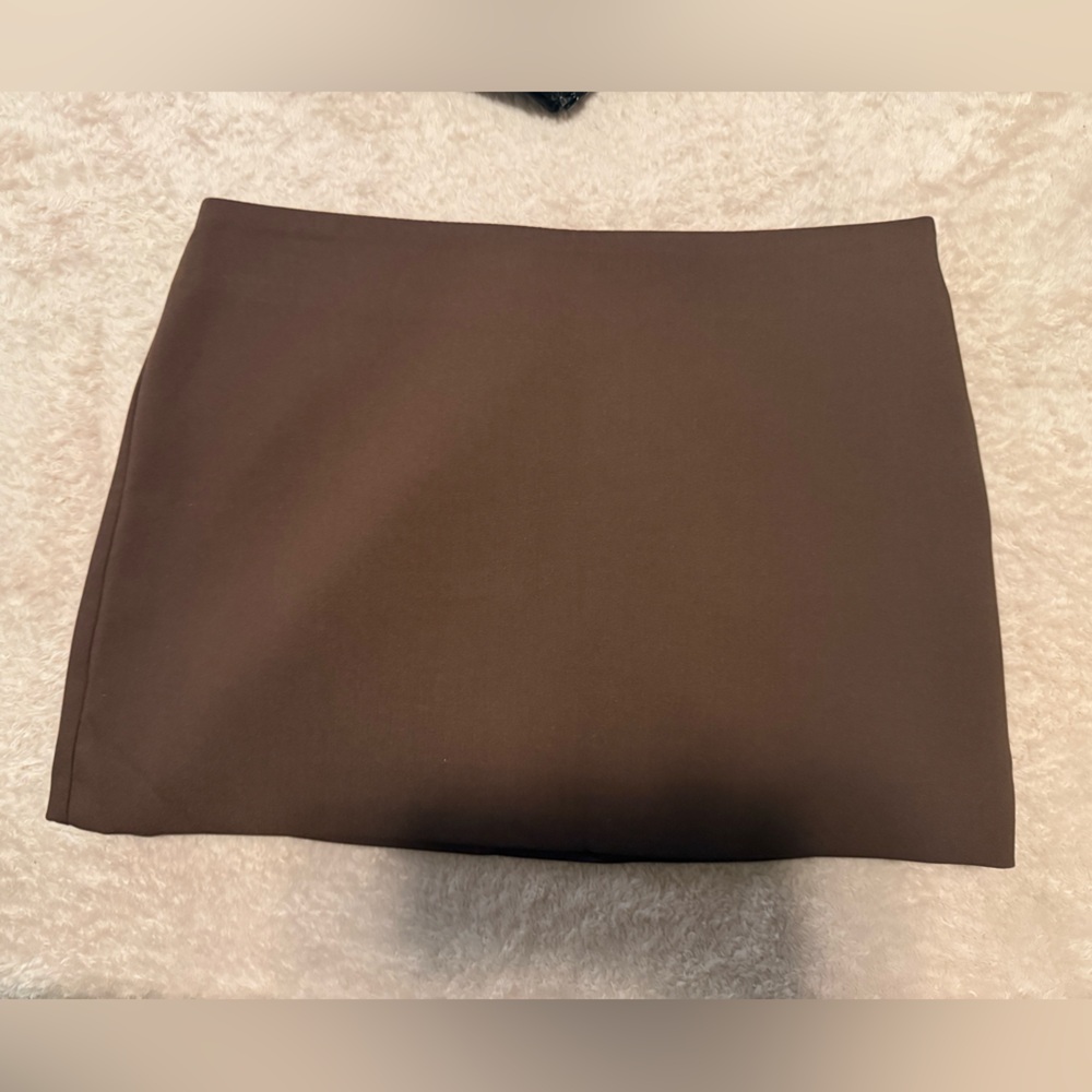Zara Brown Mini Skirt